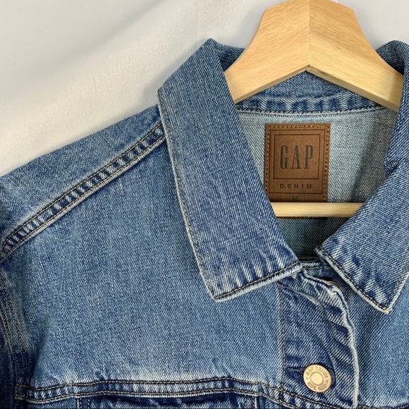 GAP oversized Dolman Denim Icon Jacket - Picture 4 of 9